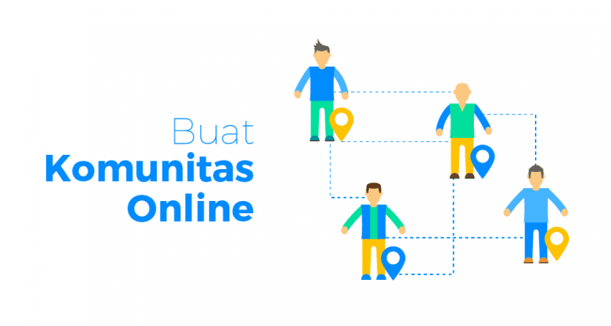 ilustrasi komunitas online