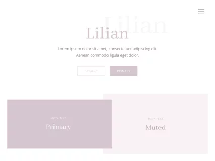 Tema Warna Template Yootheme Lilian
