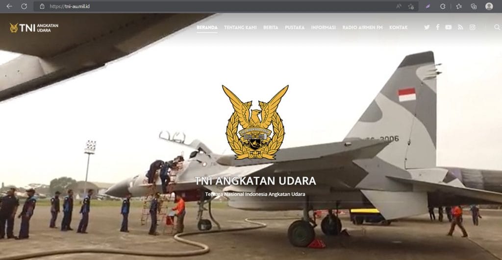 ilustrasi website resmi tni angkatan udara