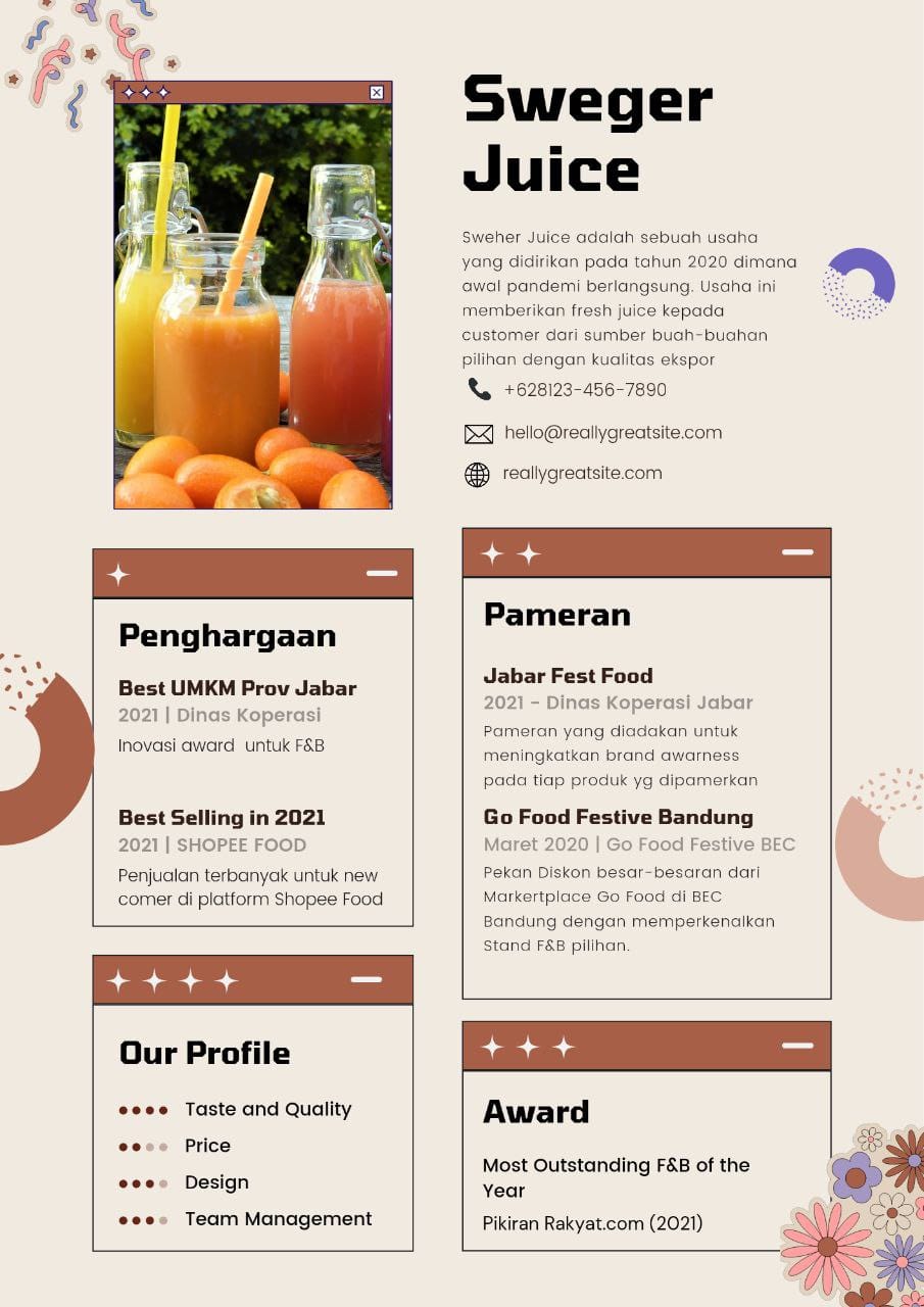 contoh portofolio bisnis umkm