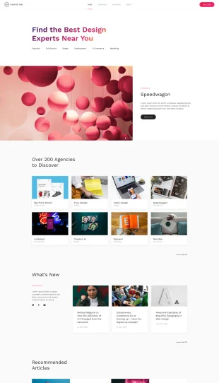 Tata Letak Halaman Yootheme Creative Hub