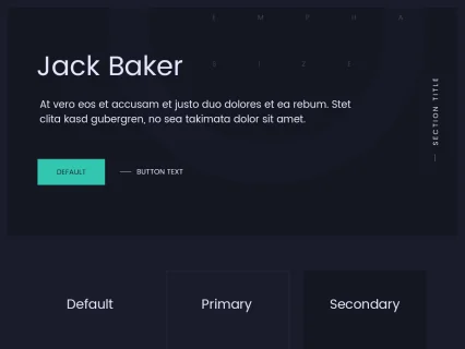 Tema Warna Template Yootheme Jack Baker