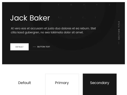 Tema Warna Template Yootheme Jack Baker