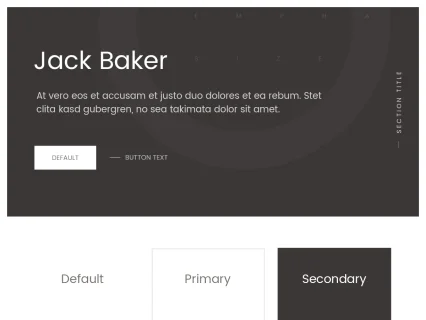 Tema Warna Template Yootheme Jack Baker