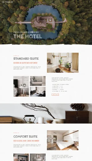 Tata Letak Halaman Yootheme Pinewood Lake