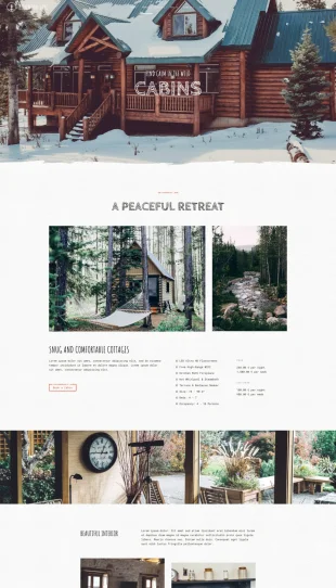 Tata Letak Halaman Yootheme Pinewood Lake