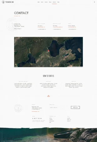 Tata Letak Halaman Yootheme Pinewood Lake