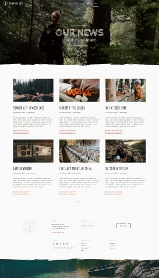 Tata Letak Halaman Yootheme Pinewood Lake