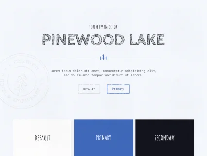 Tema Warna Template Yootheme Pinewood Lake