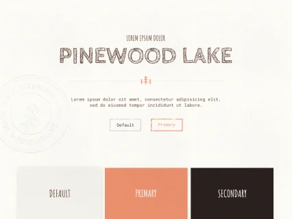 Tema Warna Template Yootheme Pinewood Lake