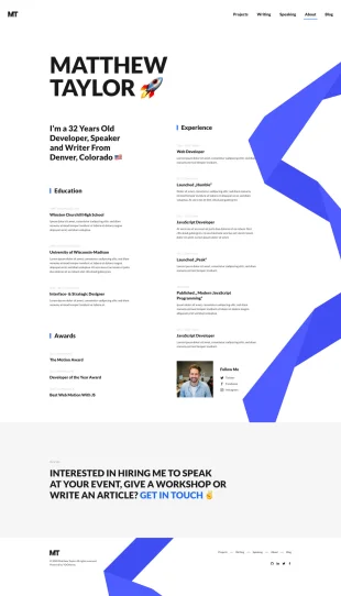 Tata Letak Halaman Yootheme Matthew Taylor