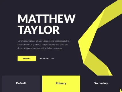 Tema Warna Template Yootheme Matthew Taylor