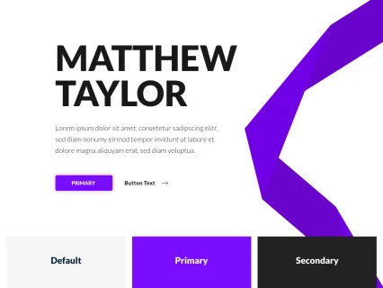 Tema Warna Template Yootheme Matthew Taylor