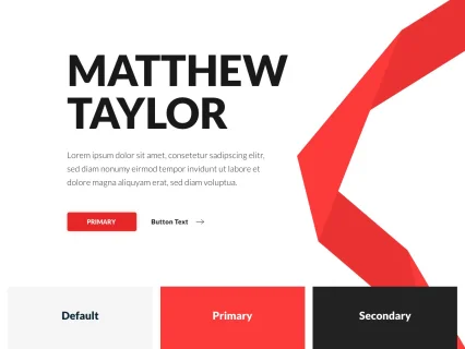 Tema Warna Template Yootheme Matthew Taylor