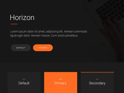 Tema Warna Template Yootheme Horizon