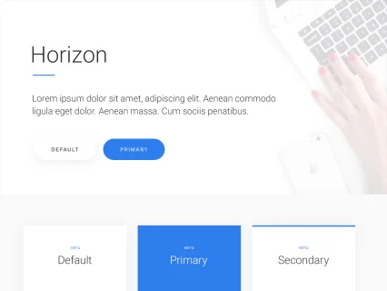 Tema Warna Template Yootheme Horizon