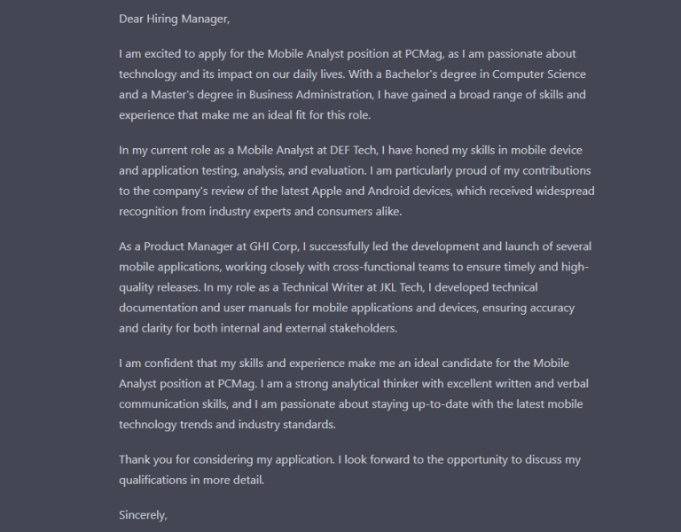 Kegunaan OpenAI ChatGPT: Membuat Resume (CV) dan Surat Lamaran Kerja