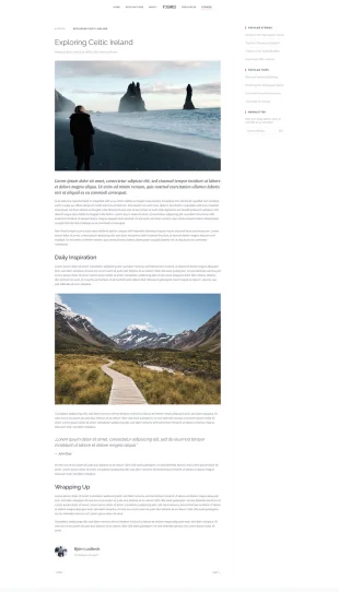 Tata Letak Halaman Yootheme Fjord
