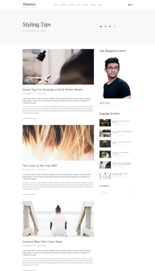 Tata Letak Halaman Yootheme Florence