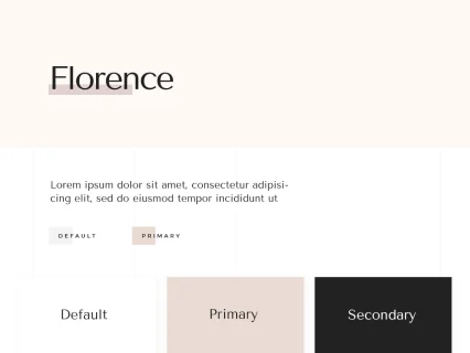 Tema Warna Template Yootheme Florence