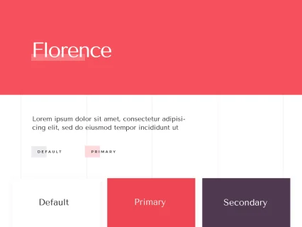 Tema Warna Template Yootheme Florence