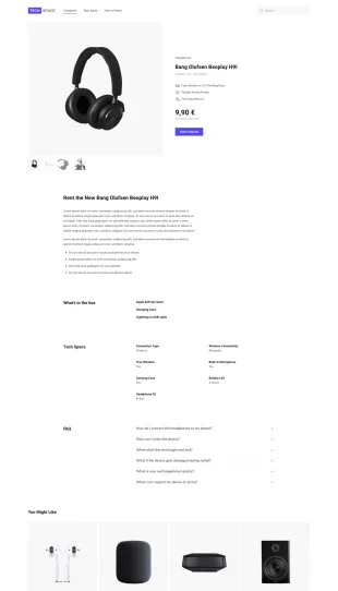 Tata Letak Halaman Yootheme Tech Space