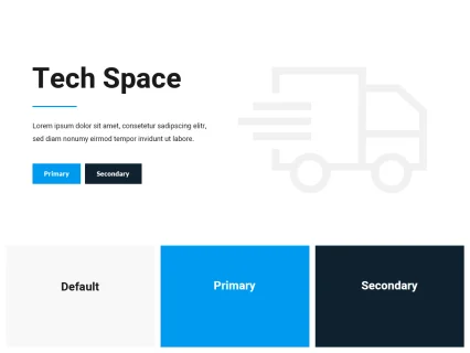 Tema Warna Template Yootheme Tech Space
