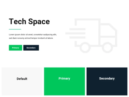 Tema Warna Template Yootheme Tech Space