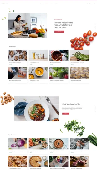 Tata Letak Halaman Yootheme Kitchen Daily