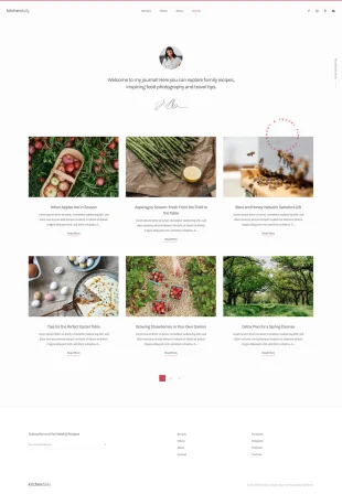 Tata Letak Halaman Yootheme Kitchen Daily