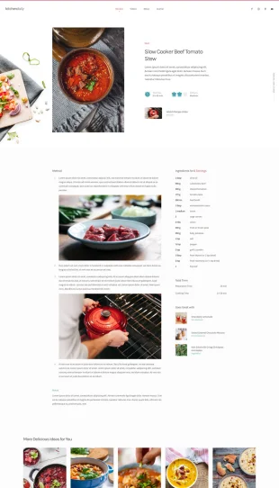 Tata Letak Halaman Yootheme Kitchen Daily