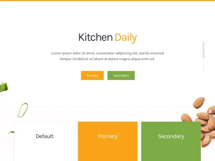 Tema Warna Template Yootheme Kitchen Daily