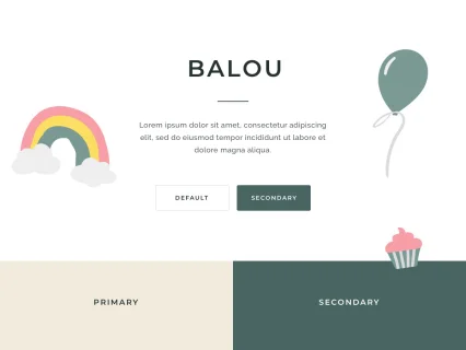 Tema Warna Template Yootheme Balou