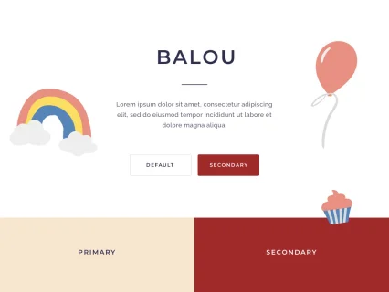 Tema Warna Template Yootheme Balou
