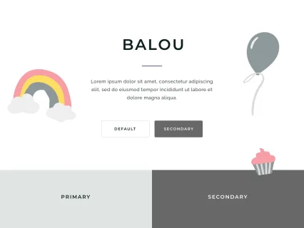 Tema Warna Template Yootheme Balou