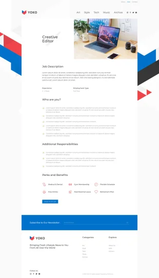 Tata Letak Halaman Yootheme Yoko
