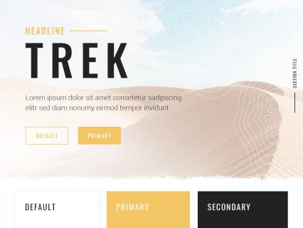 Tema Warna Template Yootheme Trek