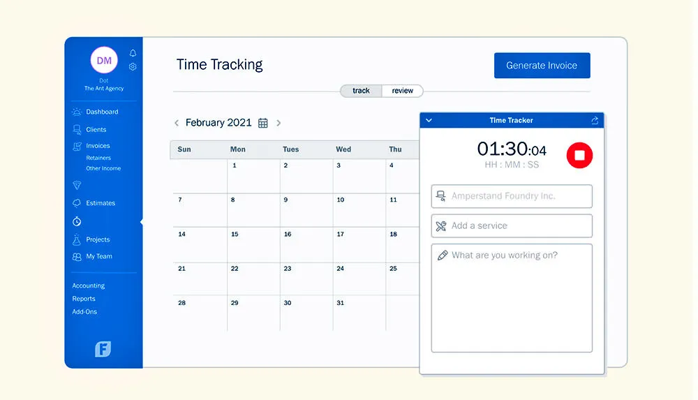 03 Time Tracking by Freshbooks