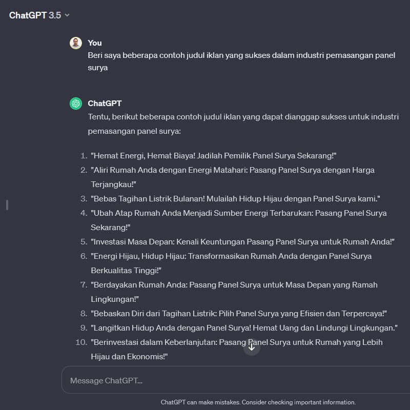 Inspirasi Judul Iklan