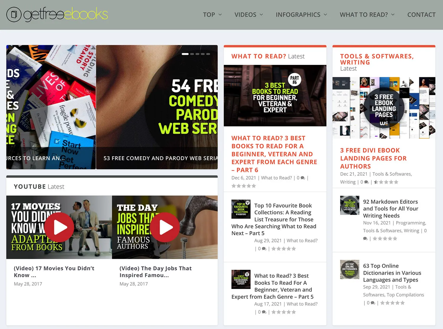 Gambar situs web GetFreeEBooks