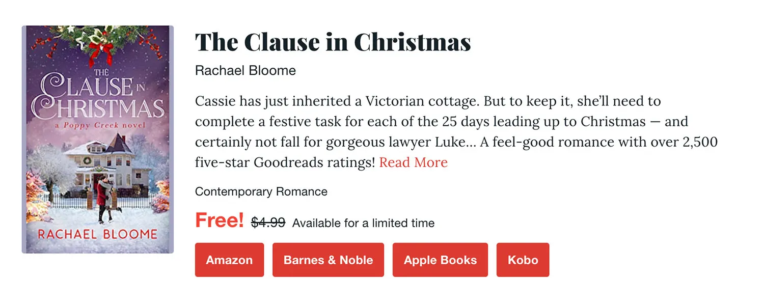 Gambar situs web BookBub