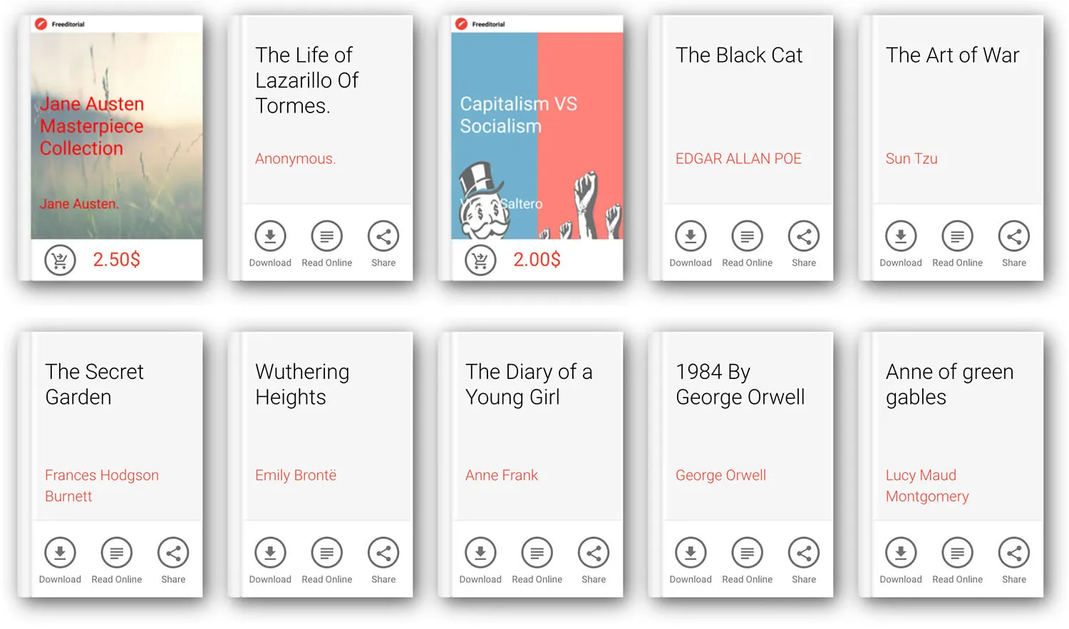 Gambar situs web Freeditorial