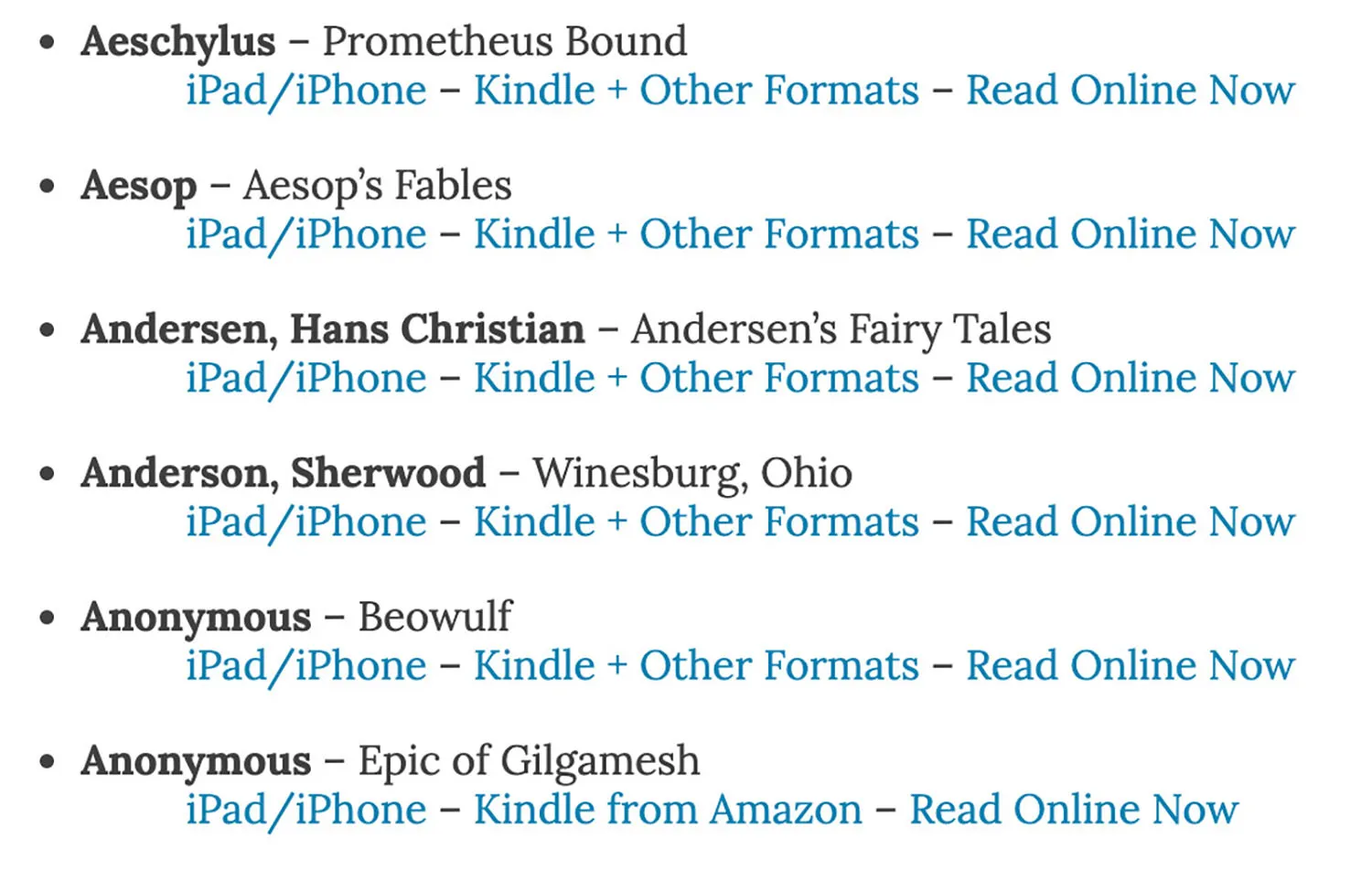 Gambar situs web Open Culture