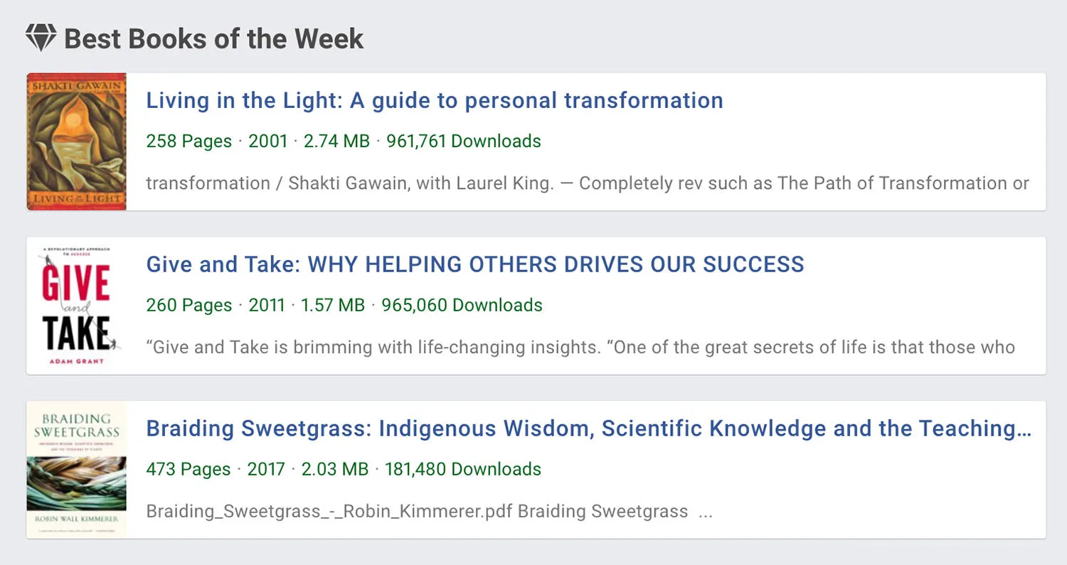 Gambar situs web PDF Drive