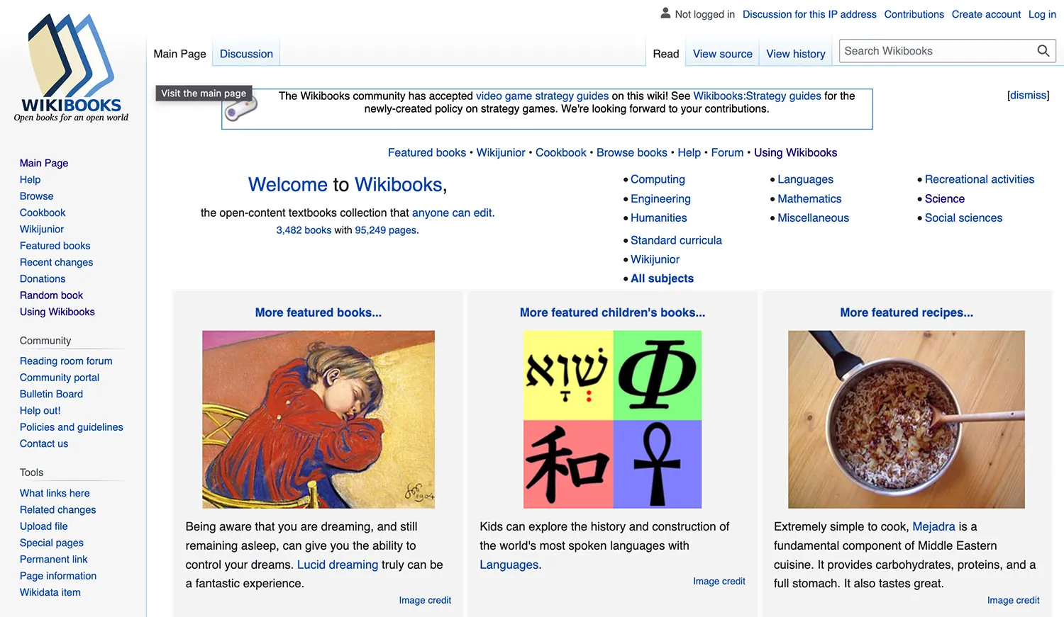 Gambar situs web WikiBooks