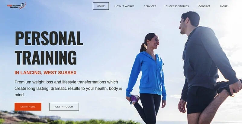 Mark Personal Training - Situs Web Pelatih Pribadi. Sumber: Mark personal training