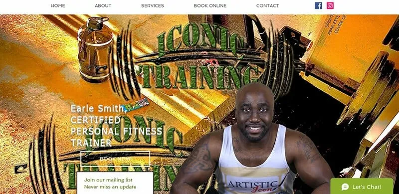 Iconic Training - Situs Web Pelatih Pribadi. Sumber: Iconic training