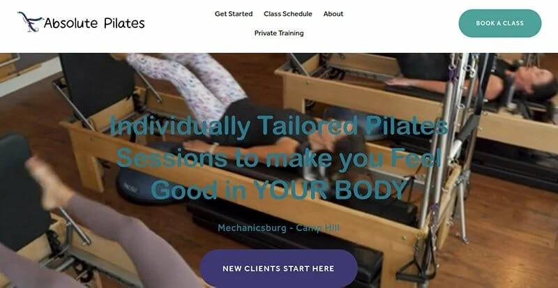 Absolute Pilates - Situs Web Pelatih Pribadi. Sumber: Absolute pilates