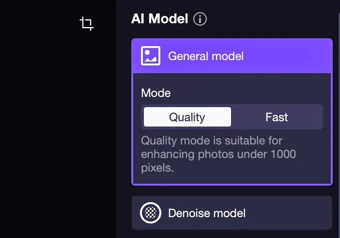 Opsi model AI umum HitPaw Photo Enhancer