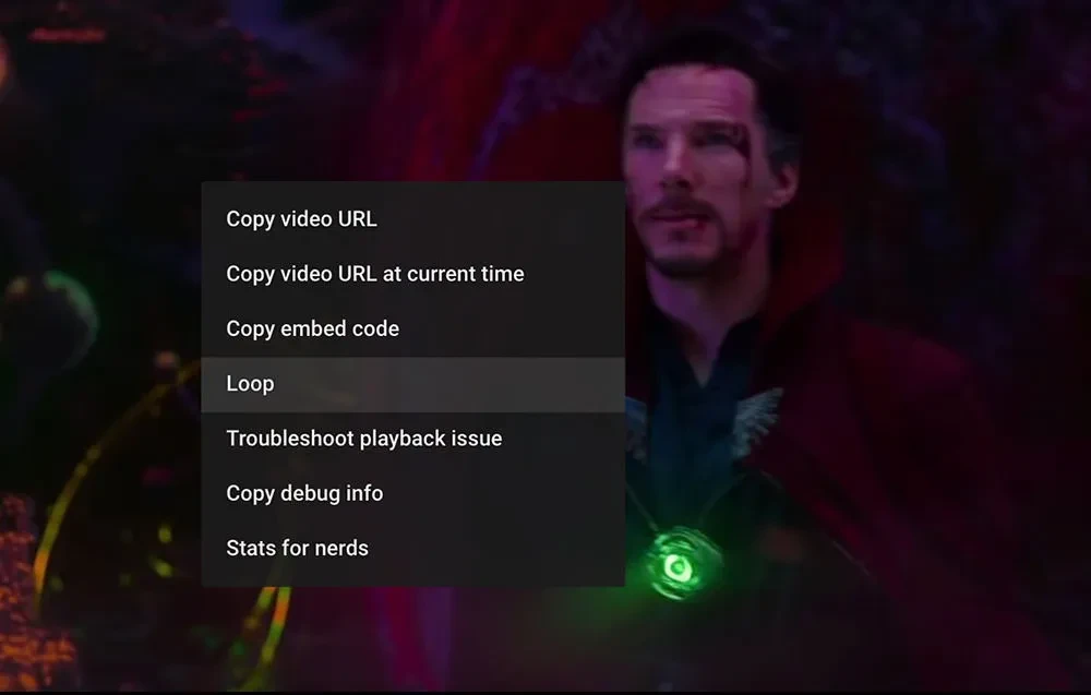 Ilustrasi pengaturan video YouTube secara berulang